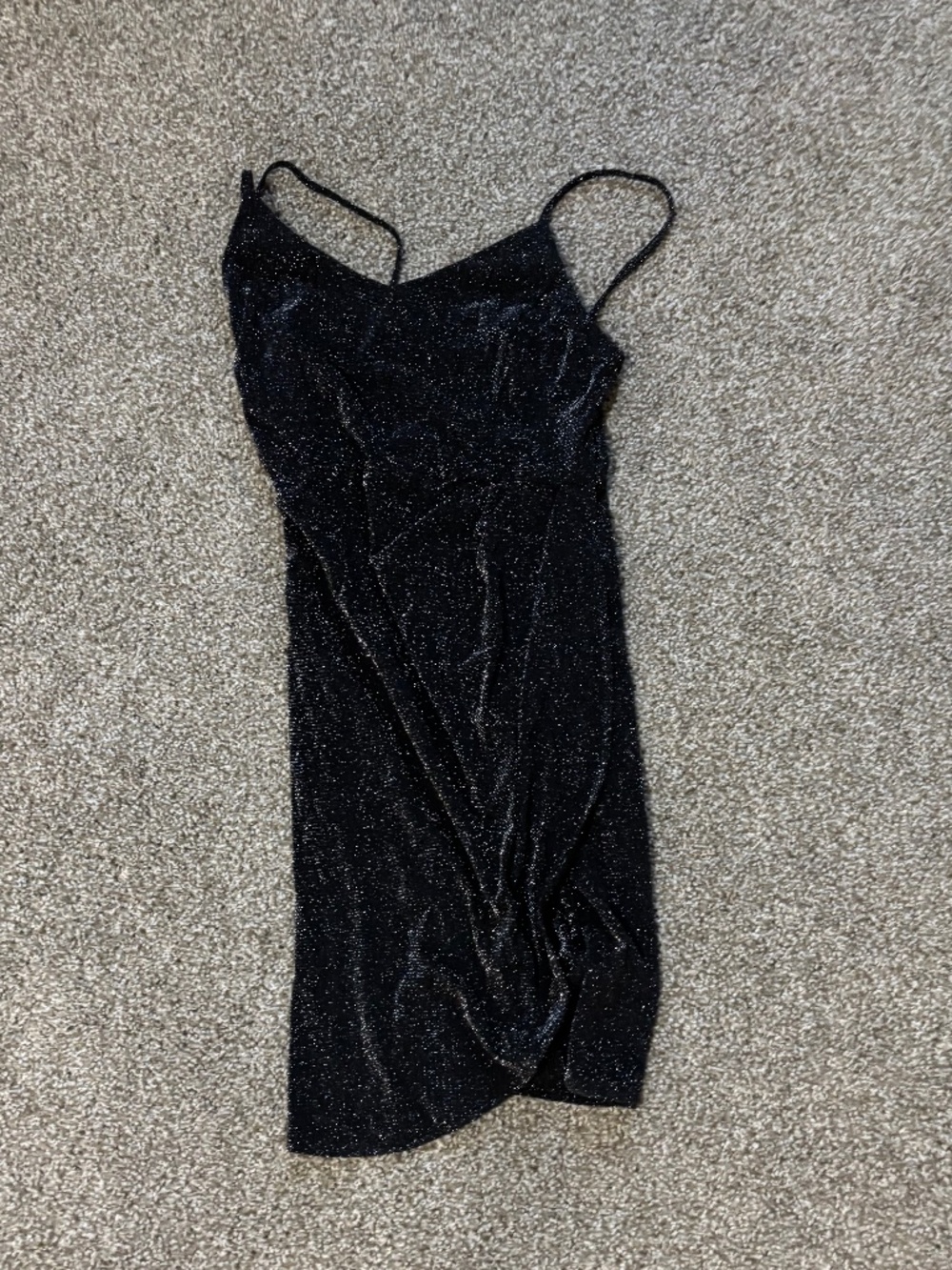 Black Spaghetti Strap Bodycon Dress Size S